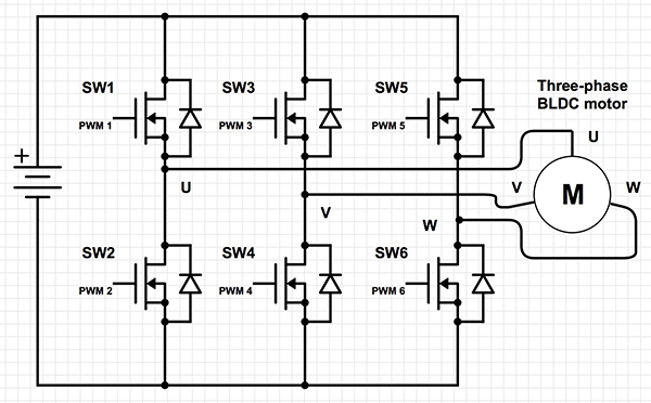 3 Phase Brushless Dc Motor Controller Diagram Wiring