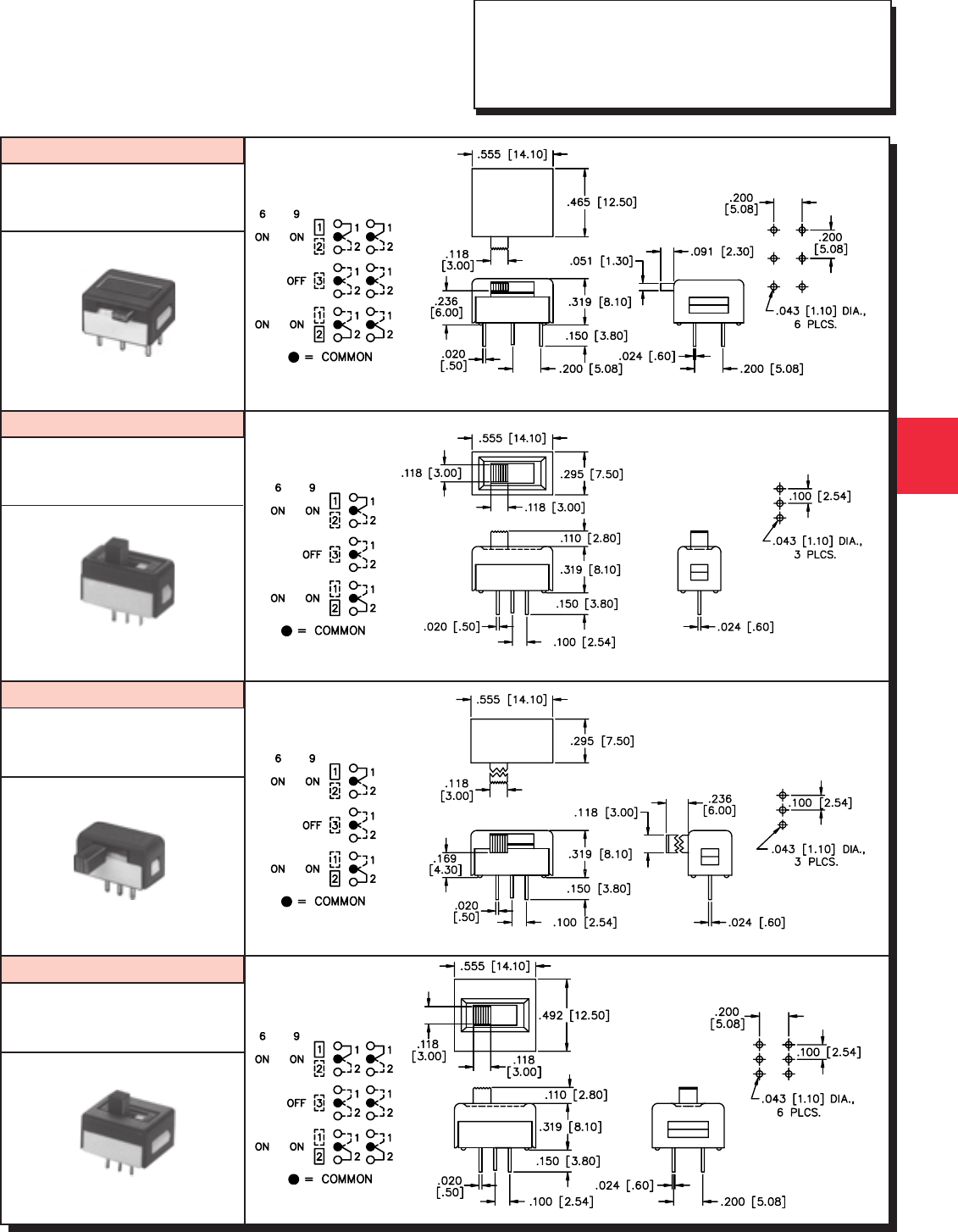Slide Switches Datasheet DigiKey