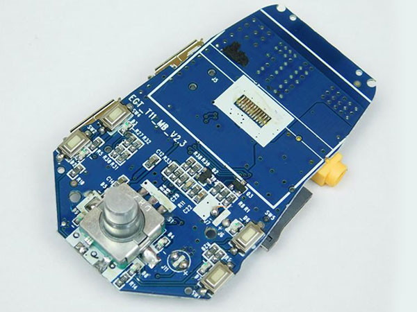 The potentiometer knob removed