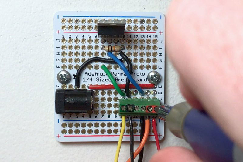 Mount LED driver boards/connect to LED strip